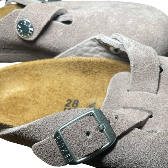 Birkenstock Boston Kids Size K 10 /180 Suede Leather Faded Purple New In Box NWT - Picture 2 of 7